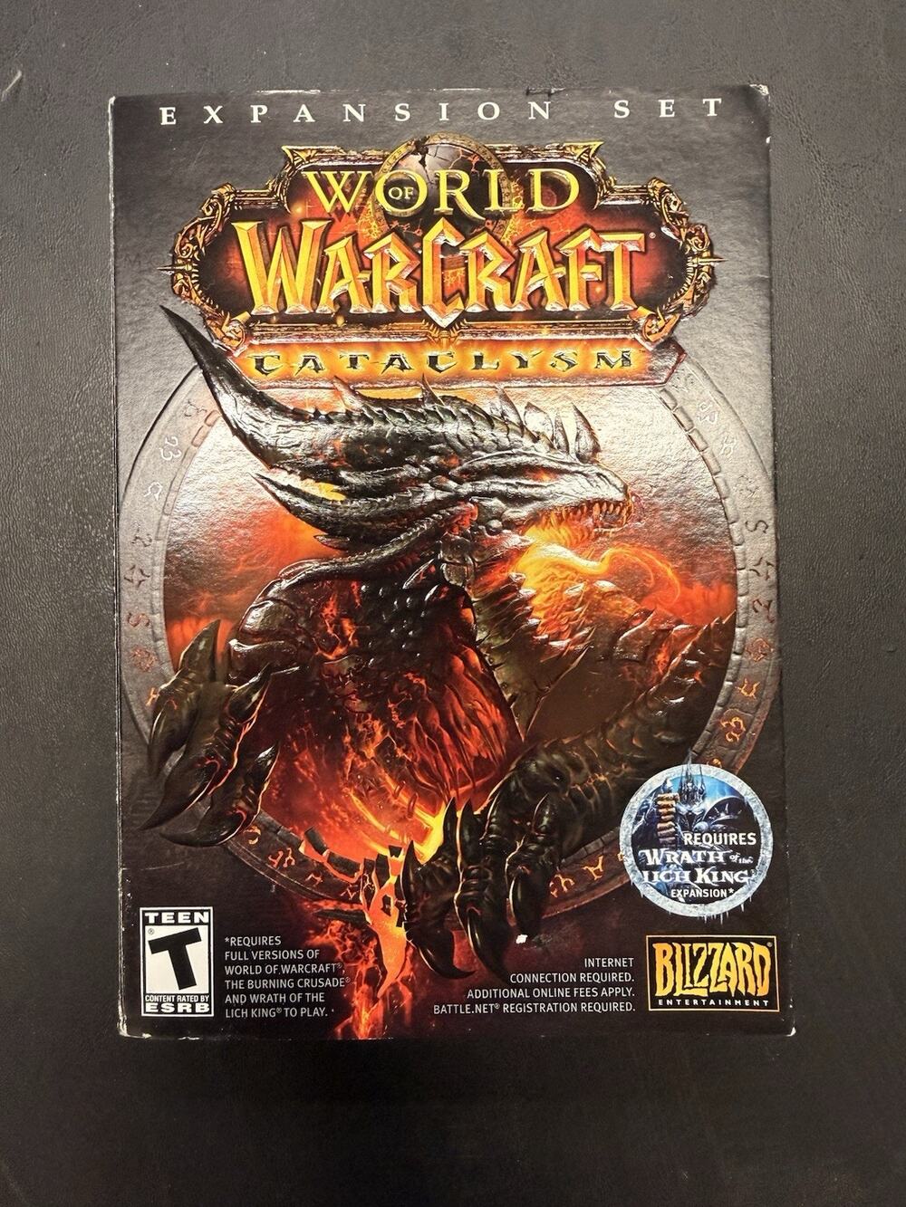 World of Warcraft Cataclysm PC Dame DVD-ROM Expansion Set With Manual Xpac WOW